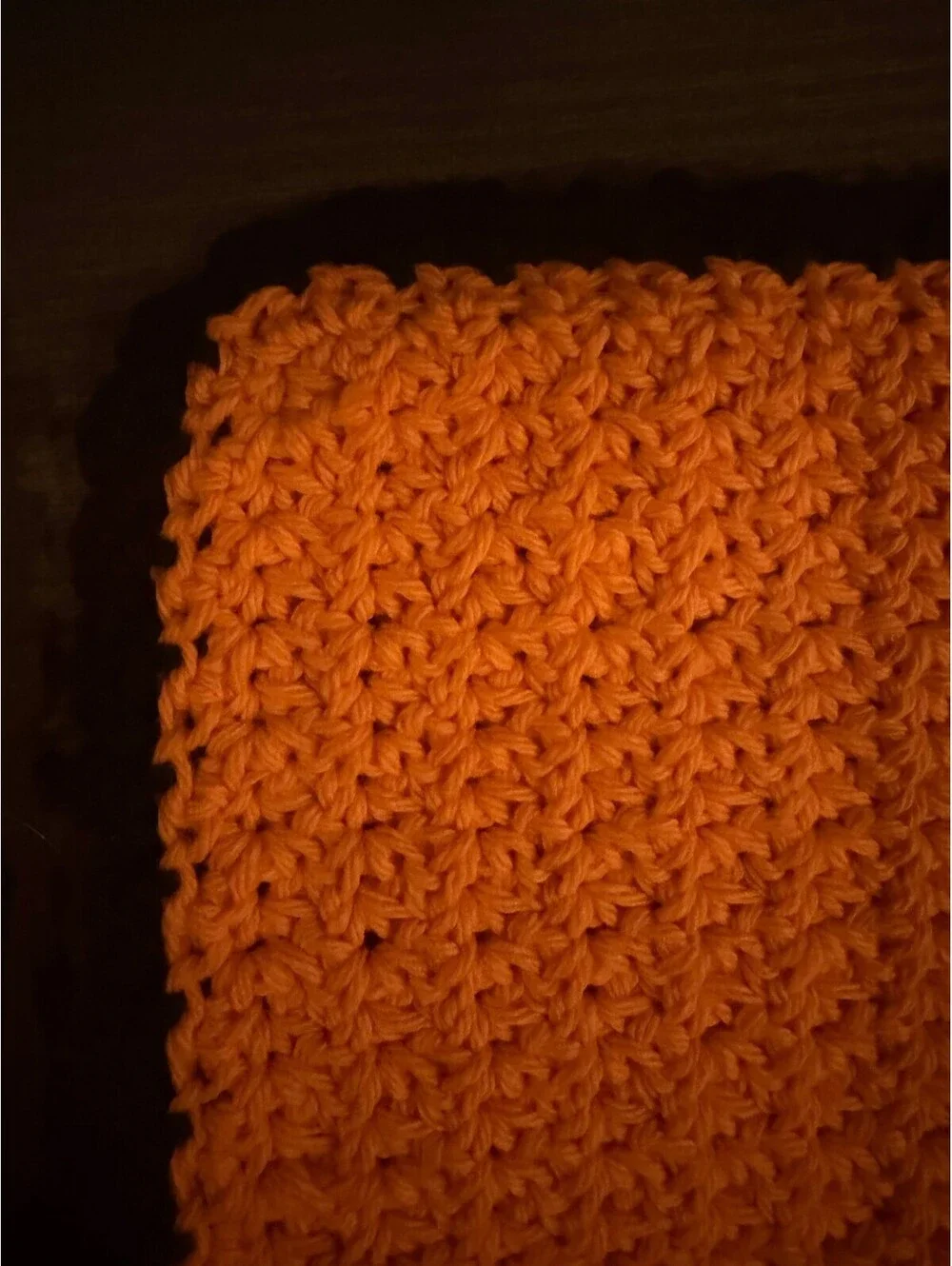 Halloween Crochet Washcloths Set of 3 Handmade 100% Cotton Orange Black Green8x8